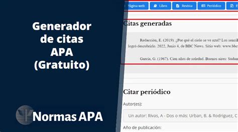 apa 6ta edicion generador|Generador de citas APA gratuito [Versión 2024]